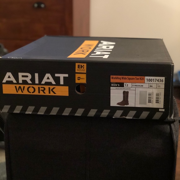 Work Hog Wide Toe Square Work boots - Picture 2 of 5